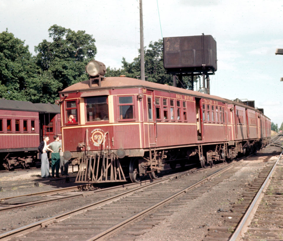 CPH Railmotors and CTH 53 at Richmond, 1960. GW Lillico, RRC057064