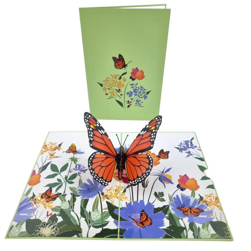 Orange Butterfly Pop Up Card