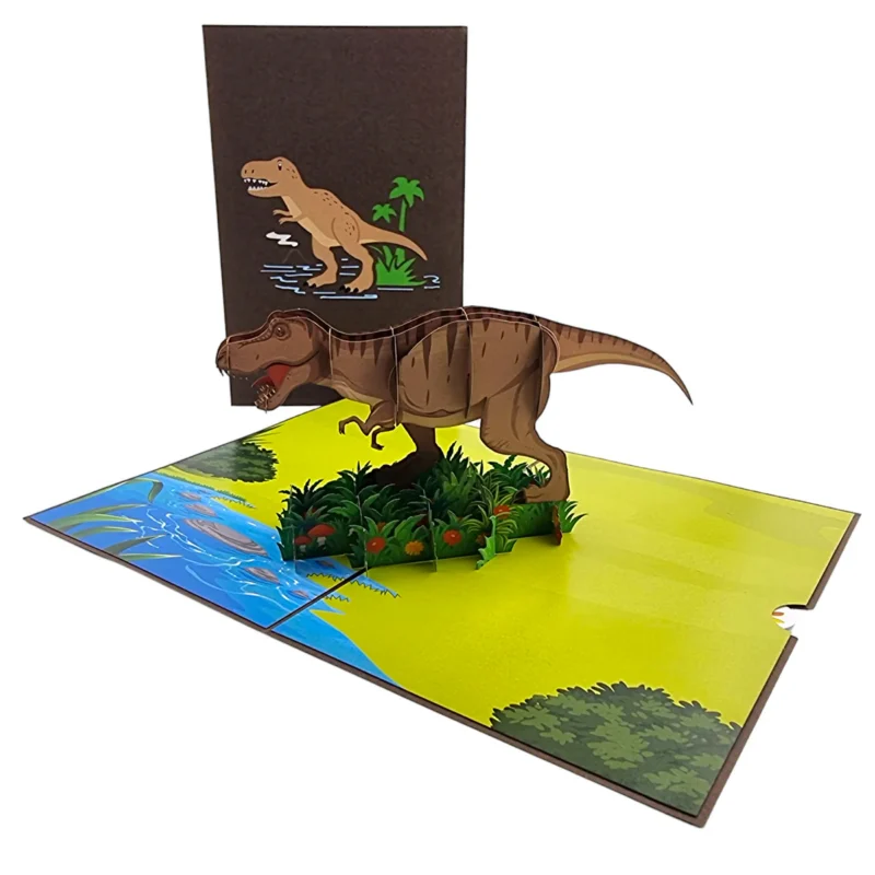 T-Rex Dinosaur Pop Up Card