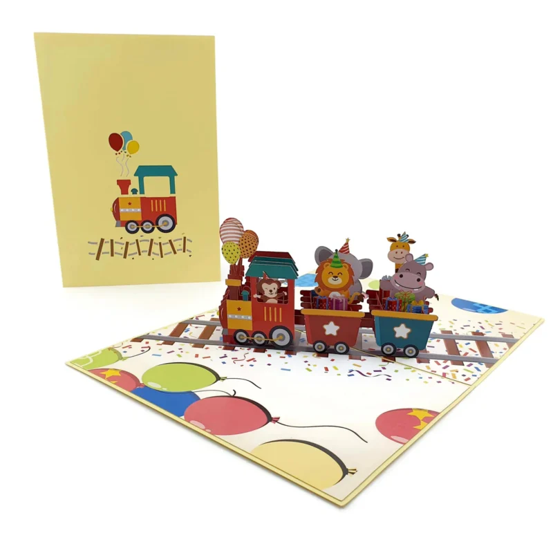 Birthday Train Pop-Up Card