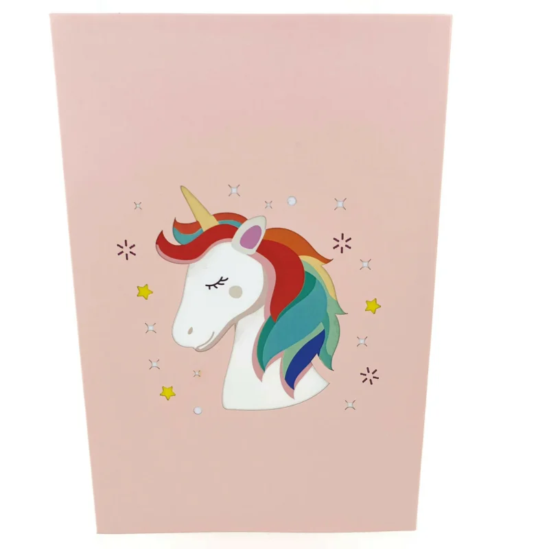 Flying Unicorn Pop-Up Card - Image 3