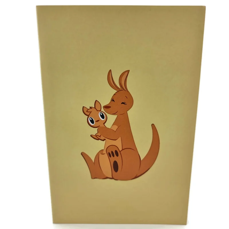 Kangaroo and Joey Pop-Up Card - Image 3