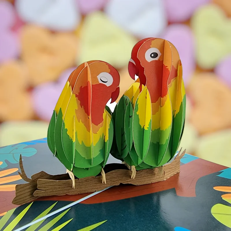 Love Birds Pop-Up Card - Image 2