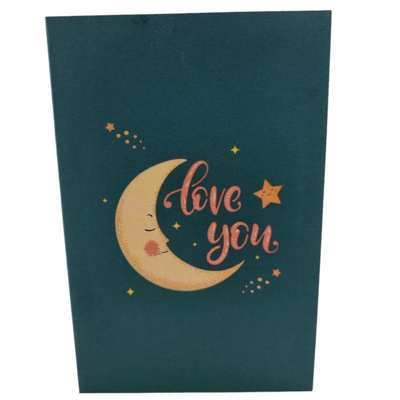 Love You To The Moon and Back Pop Up Card - Image 3