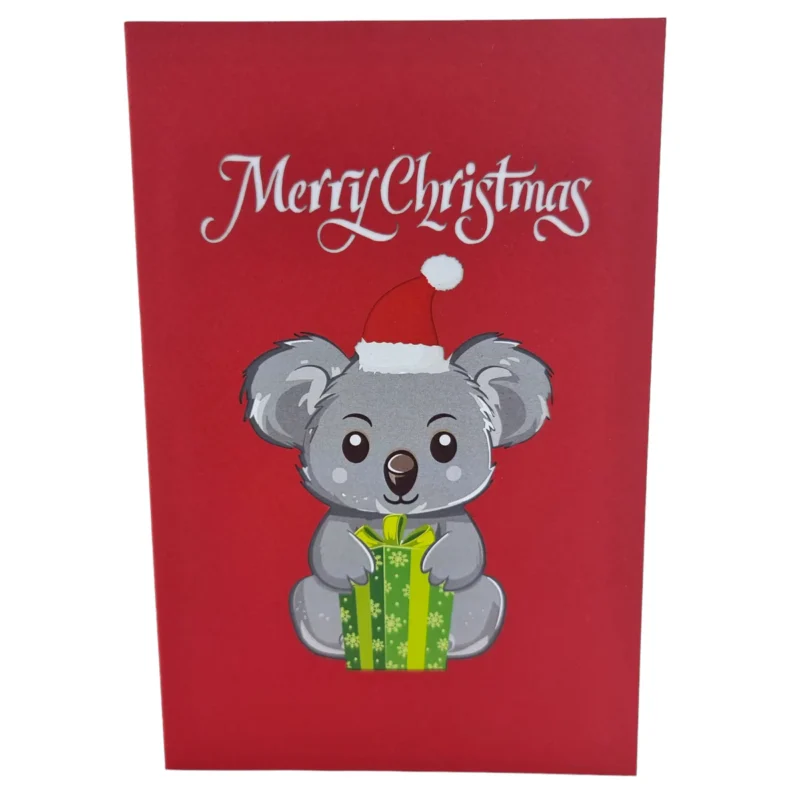 Christmas Koala Pop Up Card - Image 3