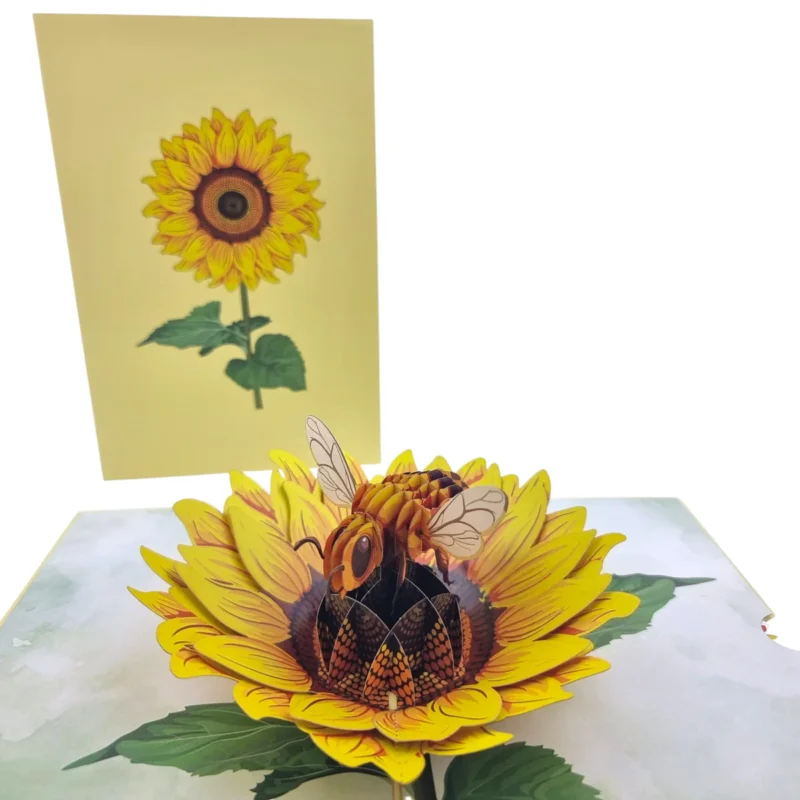 Sunflower and Bee Pop Up Card