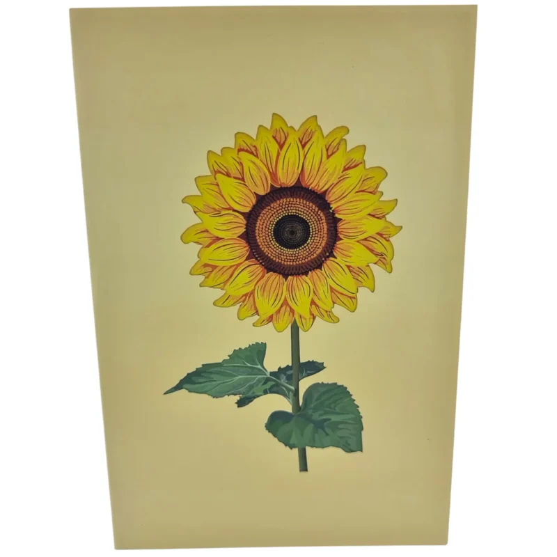 Sunflower and Bee Pop Up Card - Image 3