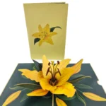 Yellow Lily Pop Up Card