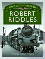 Front cover of The Locomotives of Robert Riddles showing a British Rail standard steam locomotive in service, highlighting post-war steam engine design.