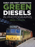 Front cover of Early and First Generation Green Diesels in Photographs railway book