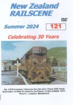 Front cover of New Zealand Railscene DVD Volume 121